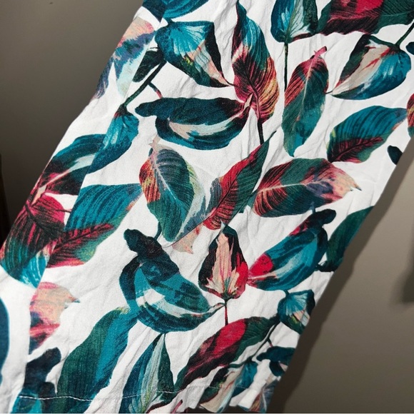 Onia Mila Pull On Tropical Cover Up Beach Pants Viscose Size Small - Picture 9 of 13